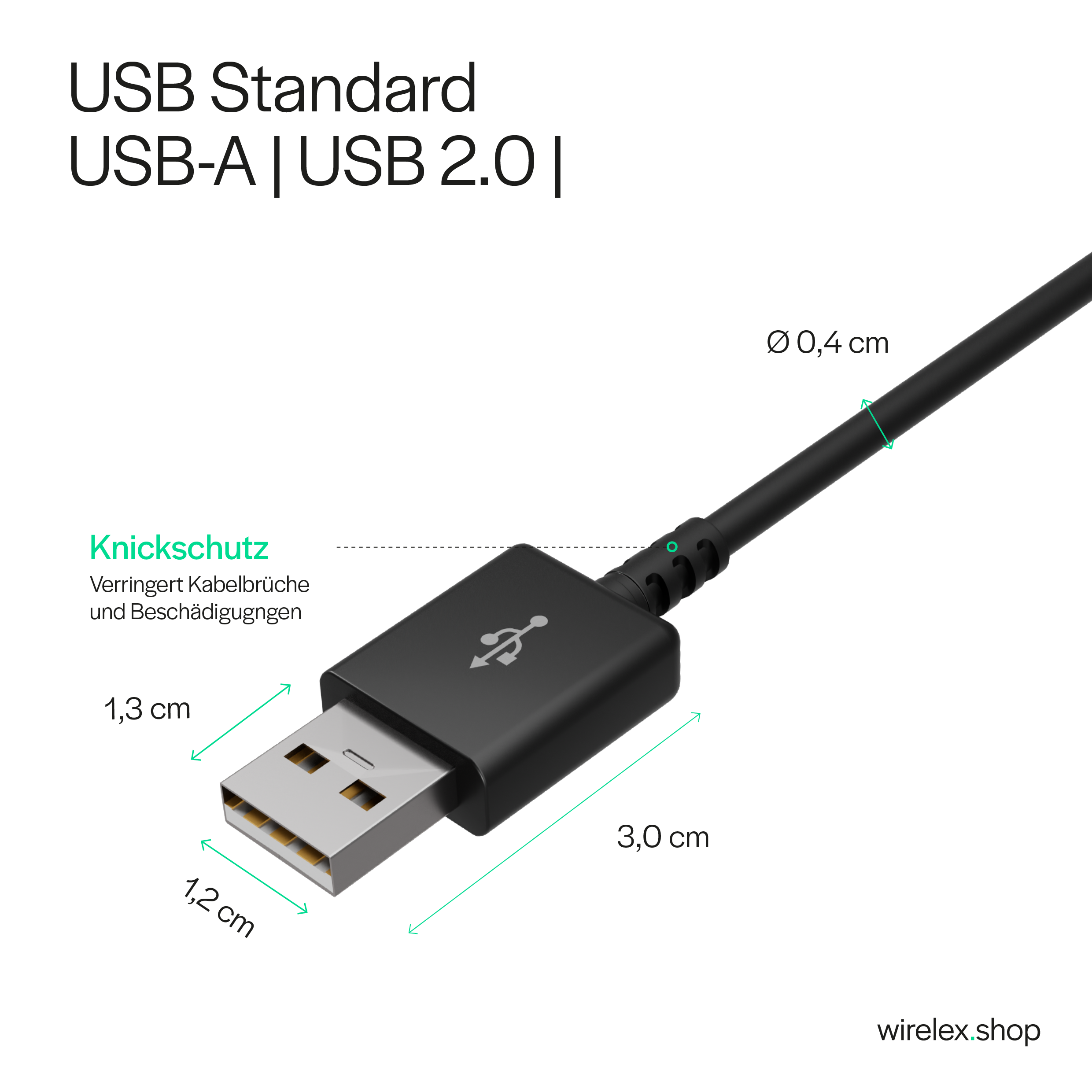 auf Kabel FLEXLINE USB A B USB-Ladekabel, USB-micro 1m Stecker