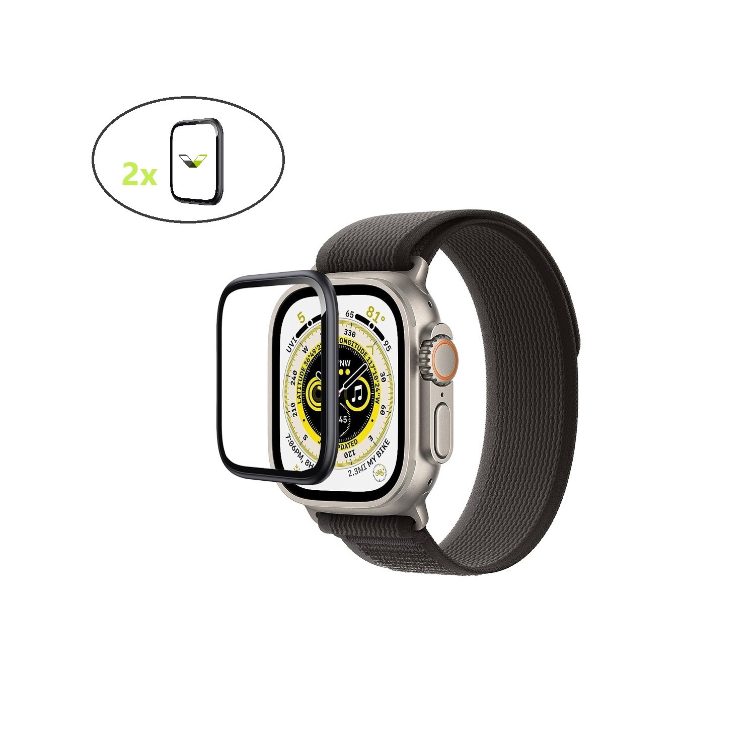 VENTARENT 2 Stück Displayschutz Apple 6, Apple (44mm), (44mm), Apple Watch Apple Apple Series Schutzglas(für 5 Series 44mm (44mm)) Watch Apple Series SE (44mm), Watch 4 Watch Watch Series 6