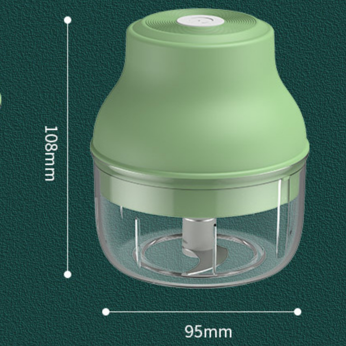 Grün 150ml & Kompakt 6S-Schneidtechnologie Leistungsstark Fleischwolf Kabellos SHAOKE Fleischwolf Mini