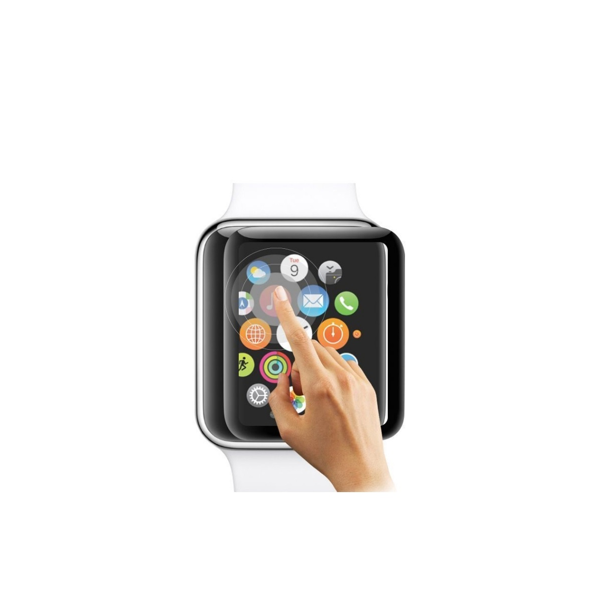 VENTARENT 2 Stück Series 9 Watch (41mm), 7 Apple Displayschutz (41mm)) Series Series Apple Apple 8 Schutzglas(für Watch Apple Series (41mm), 9, Watch 41mm Apple Watch