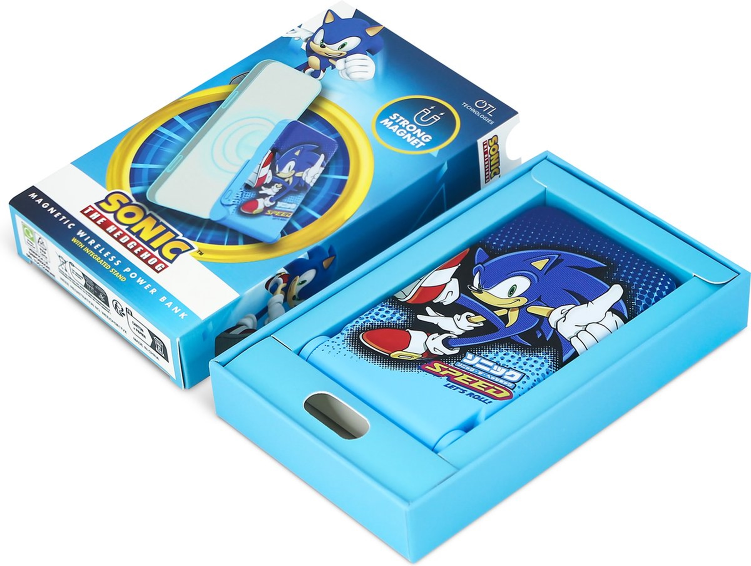 OTL 5000,00 Powerbank mAH – Sonic blau Roll Hedgehog Let\'s the