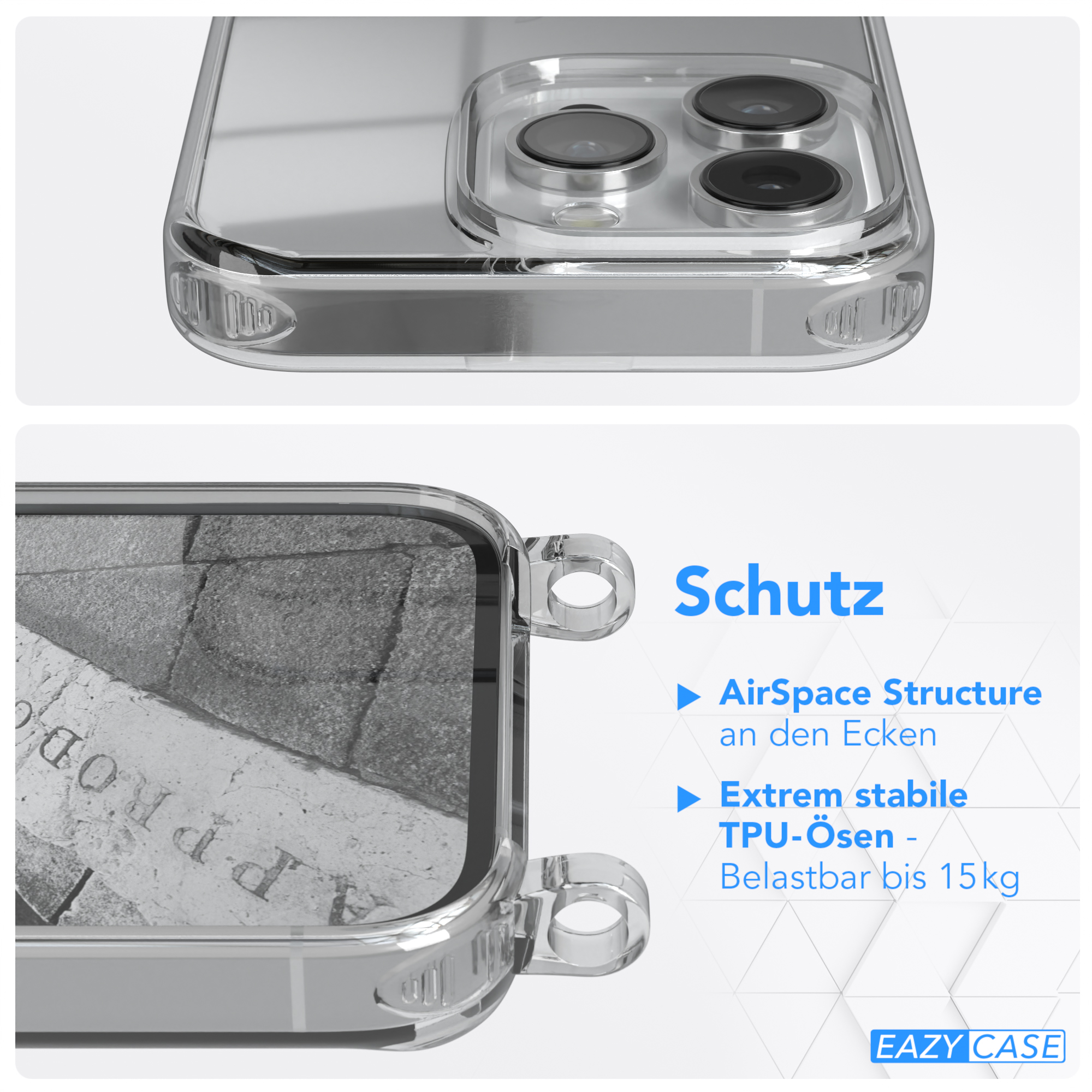 Nahaufnahme einer Handyhülle mit Telefon darin.
