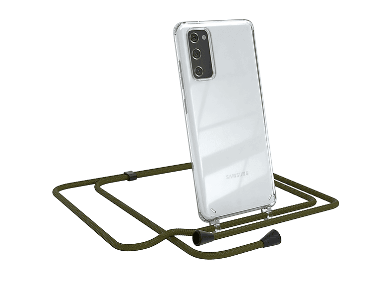 EAZY CASE Clear FE Olive Umhängeband, Samsung, mit S20 / Grün S20 Umhängetasche, 5G, FE Galaxy Cover