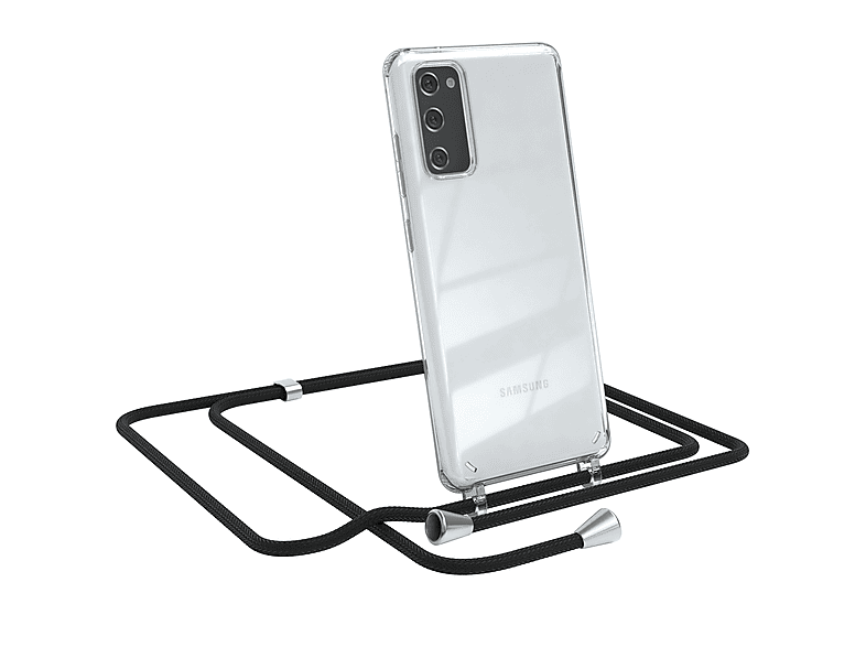 Clips Galaxy Clear Schwarz S20 CASE Cover 5G, FE Silber Samsung, Umhängeband, / mit Umhängetasche, / EAZY FE S20