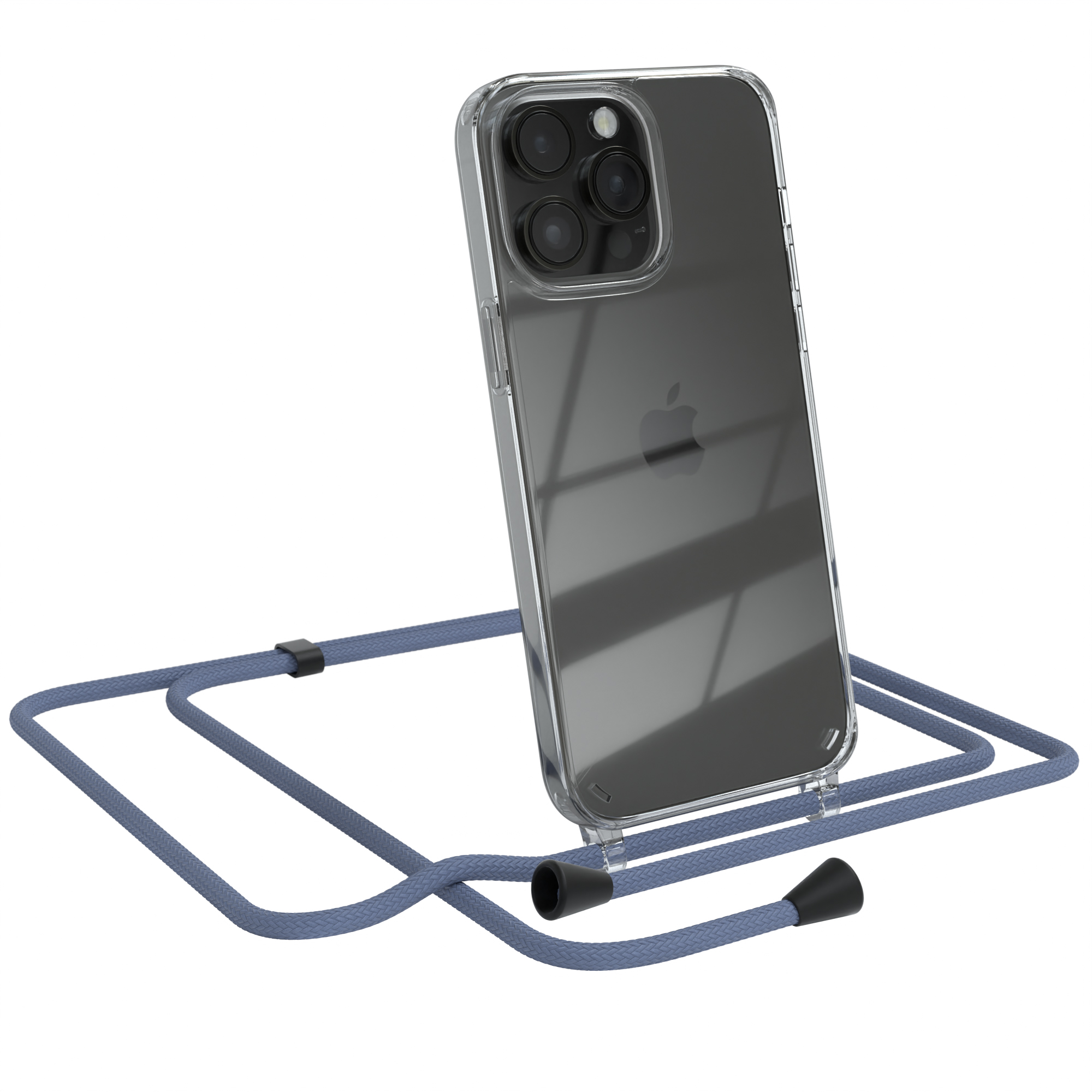Clear Umhängetasche, Umhängeband, Cover Blau Pro Apple, Max, 14 iPhone mit EAZY CASE