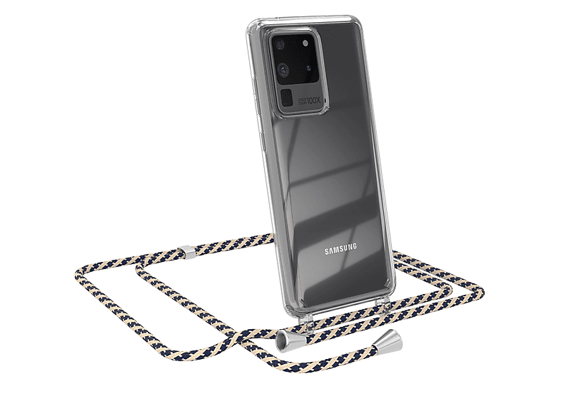 Samsung, Camouflage Ultra Ultra / CASE 5G, Clear Umhängeband, S20 Umhängetasche, mit Galaxy Taupe Cover EAZY S20