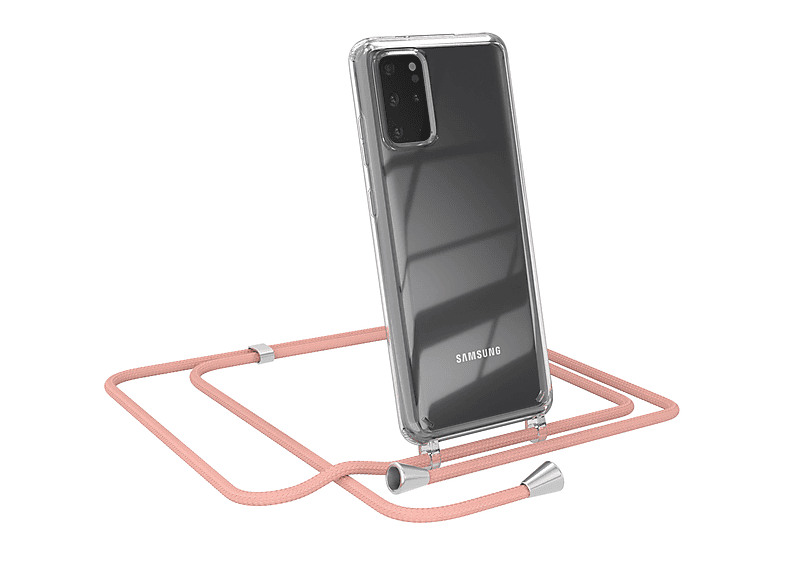 mit S20 Umhängeband, Umhängetasche, / Plus Samsung, EAZY 5G, CASE S20 Galaxy Uni Plus Clear Altrosa Cover