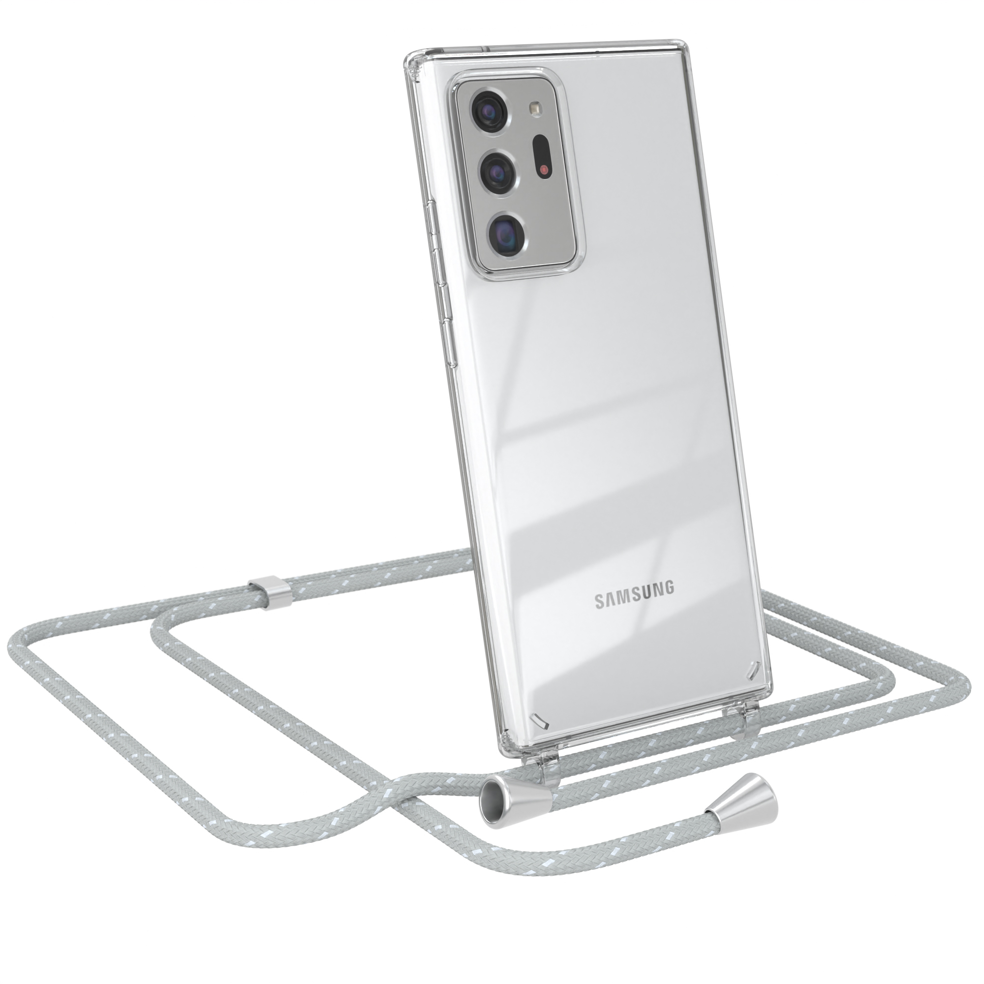 Hellgrau Ultra Cover CASE Ultra Clear 20 5G, / Galaxy Note mit Samsung, Umhängetasche, Umhängeband, Weiß Note EAZY 20