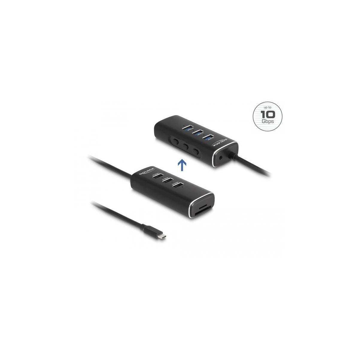 DELOCK Schwarz USB-Hub, 64234