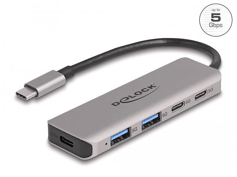 USB-Hub, Grau 64239 DELOCK