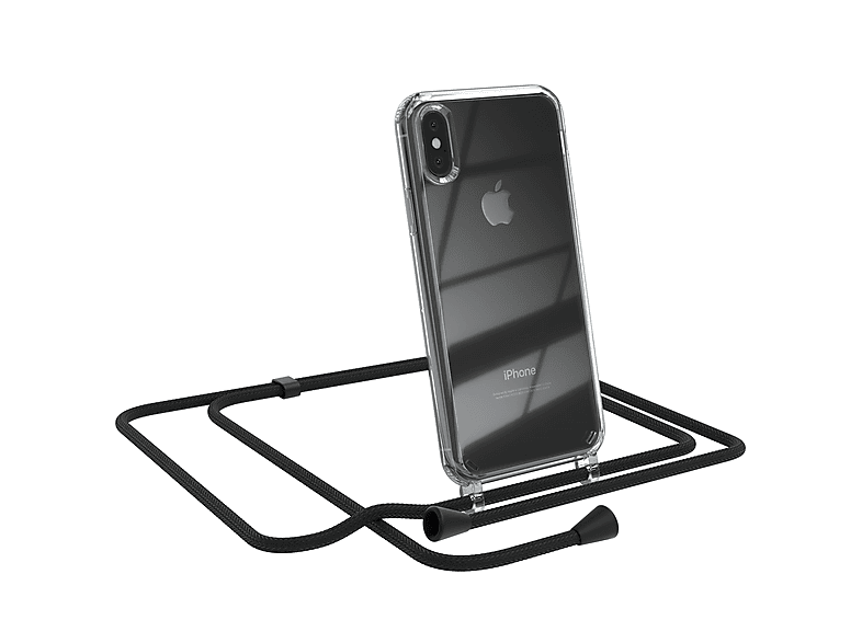 Apple, mit Schwarz Clear Umhängeband, EAZY / Umhängetasche, Cover XS, X iPhone CASE