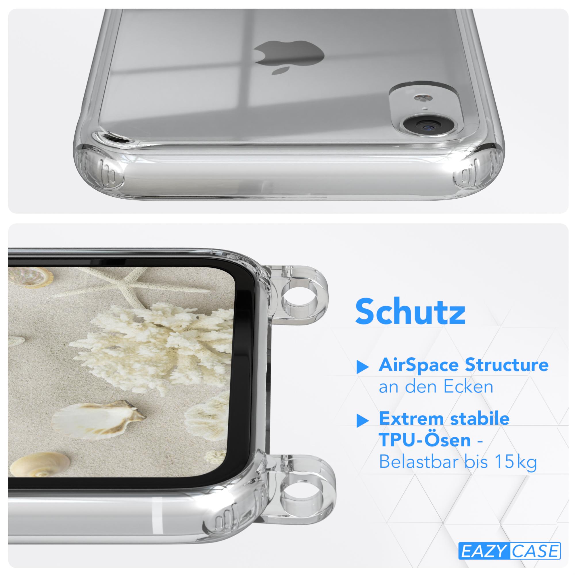 Umhängetasche, EAZY mit Cover iPhone XR, Umhängeband, Clear Taupe CASE Camouflage Apple,