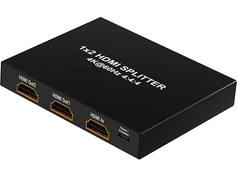KABELBUDE HDMI Verteiler 1x IN – 2x OUT, 4K2K 60Hz Umschalter & Verteiler