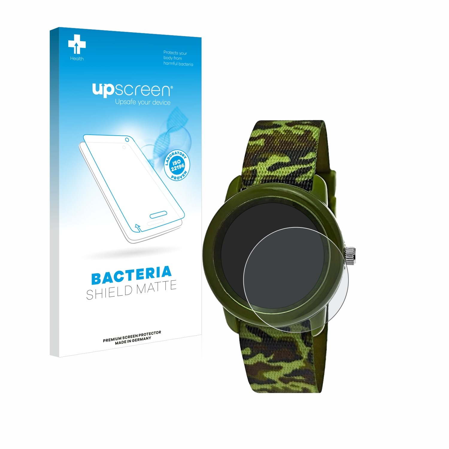 UPSCREEN antibakteriell entspiegelt Pure Kids Watch) Schutzfolie(für Time matte