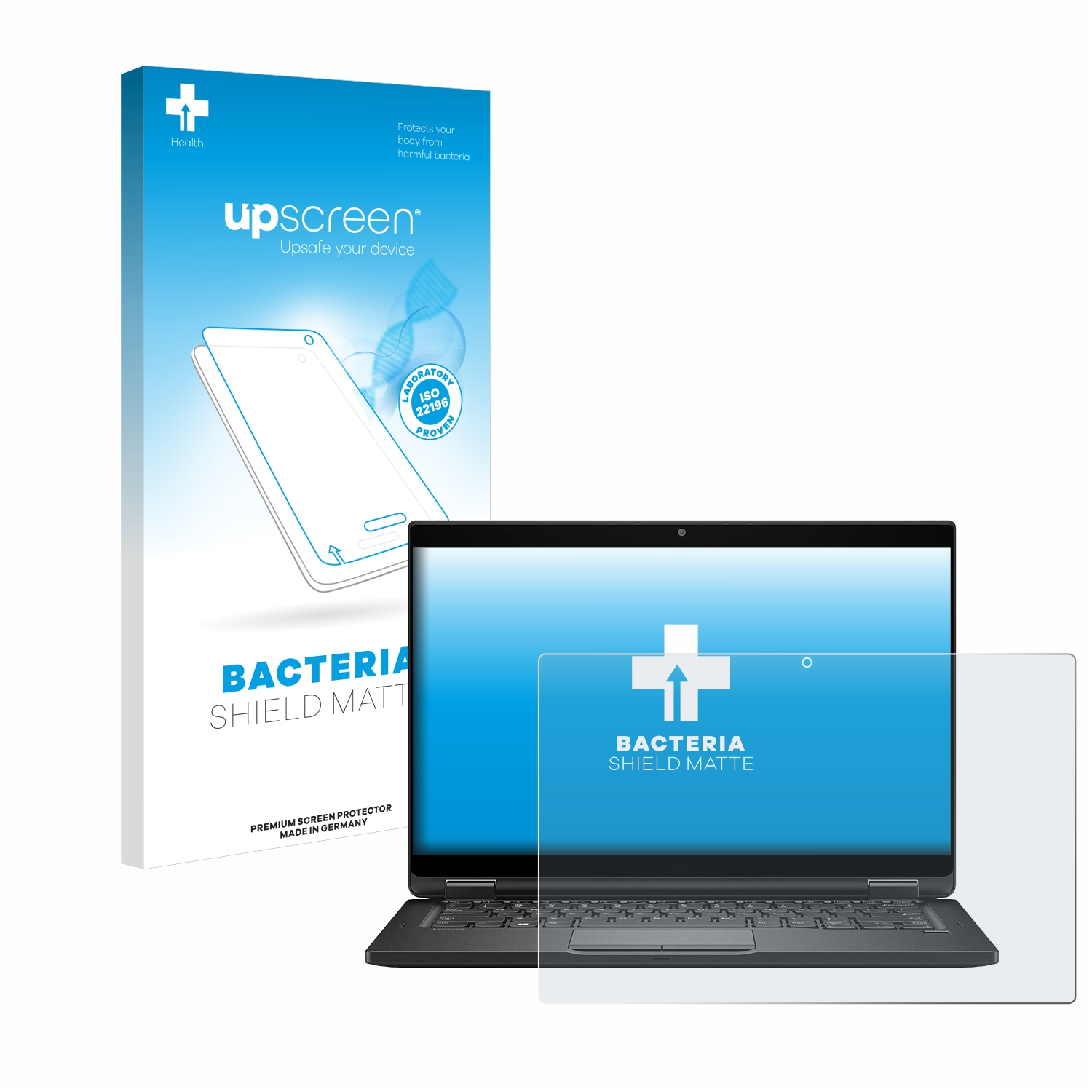 UPSCREEN antibakteriell entspiegelt matte Latitude Dell 7390 Schutzfolie(für 2-in-1 Laptop)