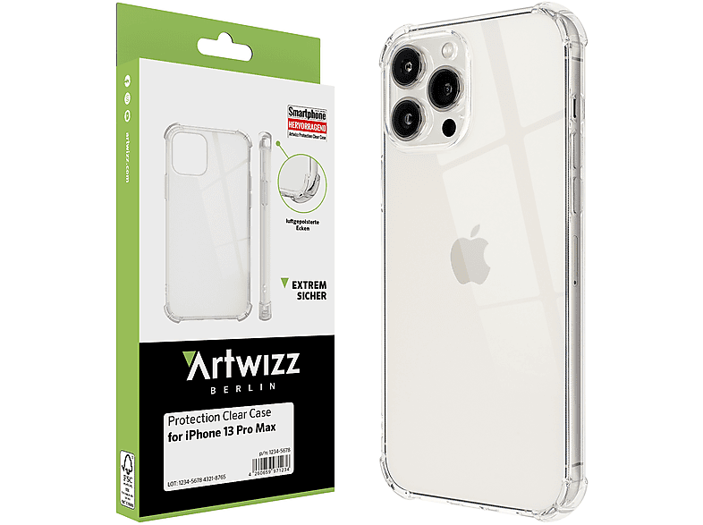 Max, Apple, ARTWIZZ 13 iPhone Case, Pro Transparent Protection Clear Backcover,