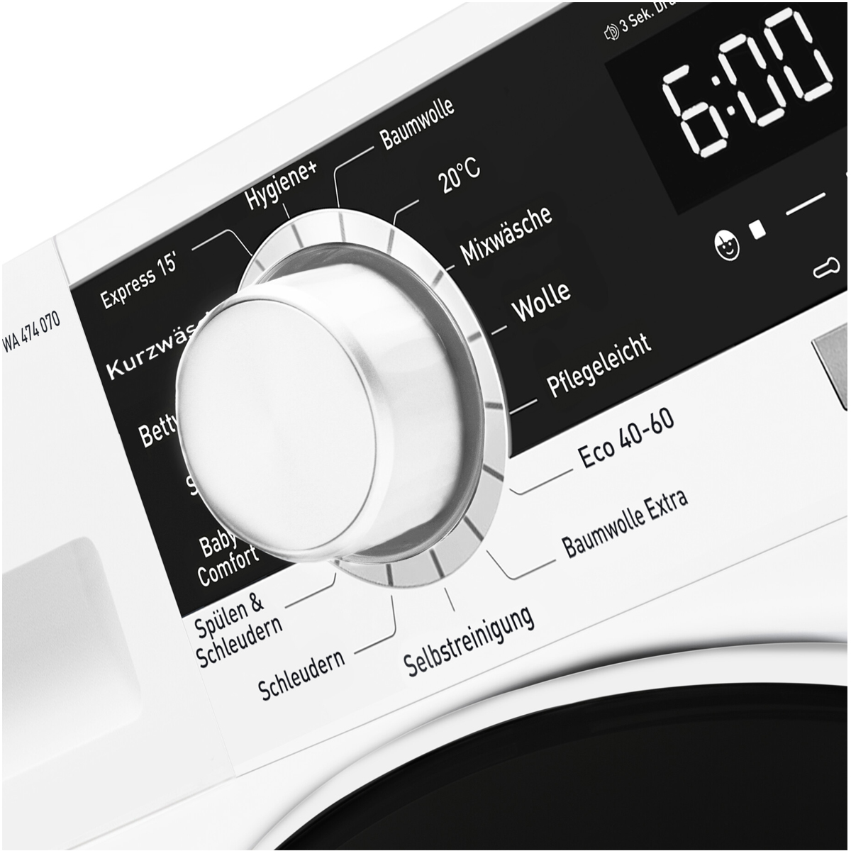 B) 474 WA (7 Waschmaschine kg, 070 U/Min., 1400 AMICA