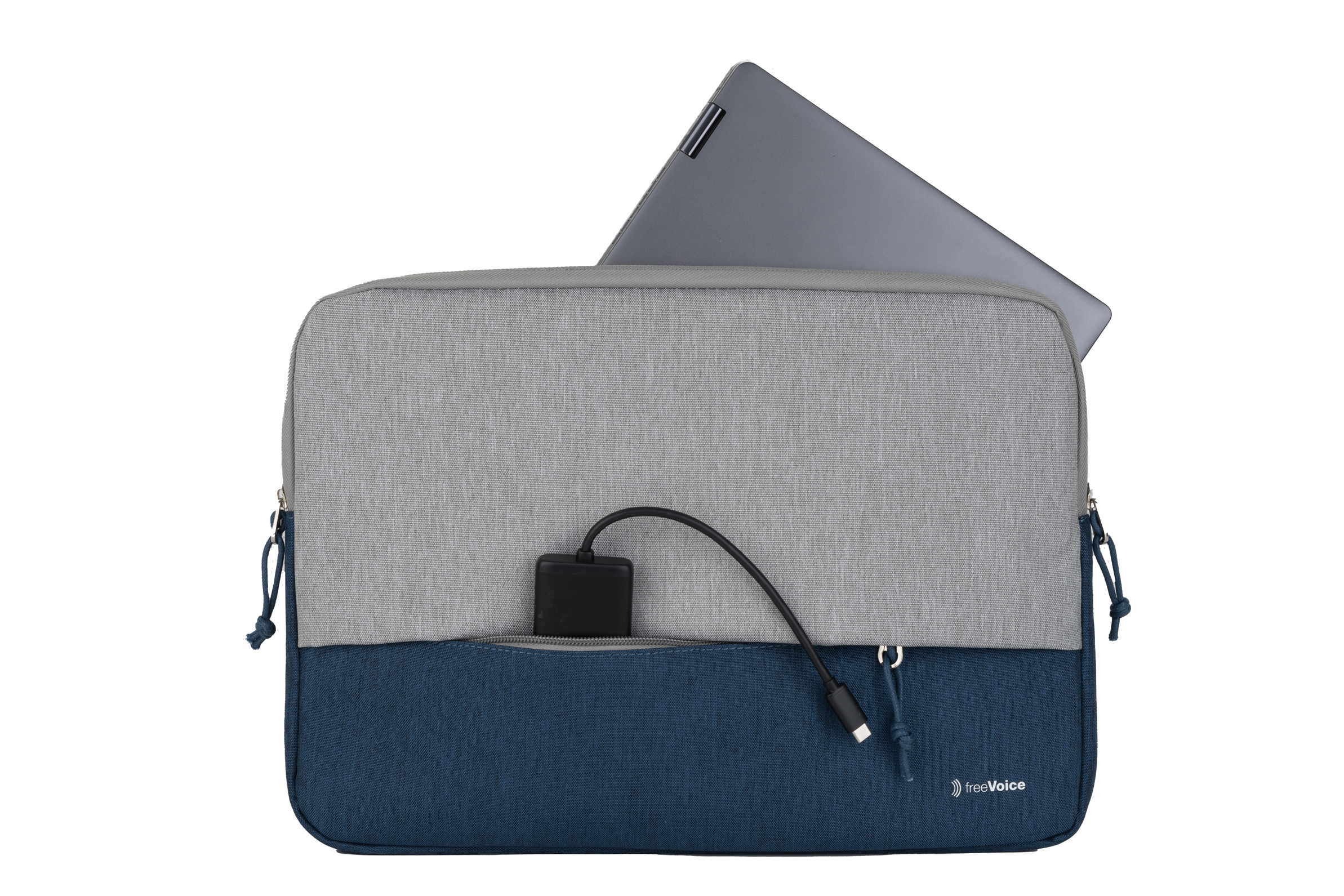 FREEVOICE Urban Sleeve für Grau, Bookcover Blau Polyester, Universal Laptoptasche