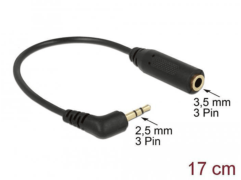 DELOCK 65672 Schwarz Audiokabel