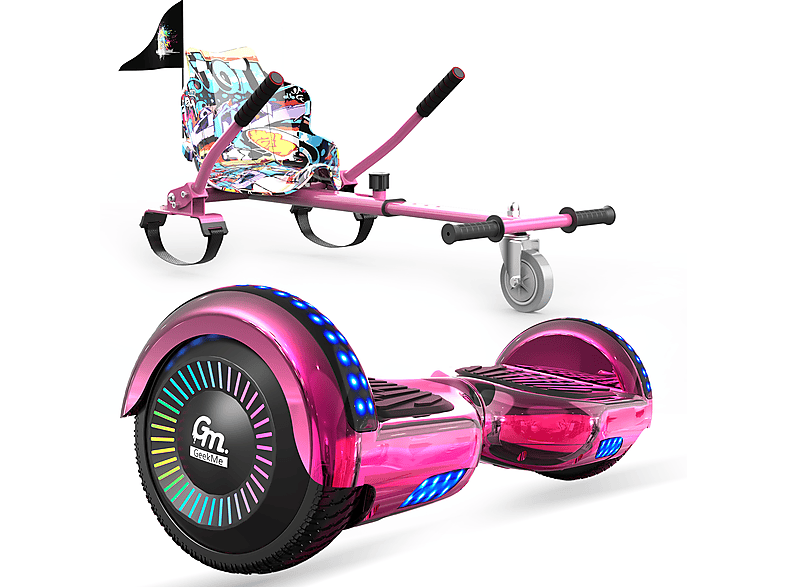 GEEKME JD8 Hoverboard Sitz Hippop-Rosa) Board Zoll, und Balance mit (6,5 Rosa