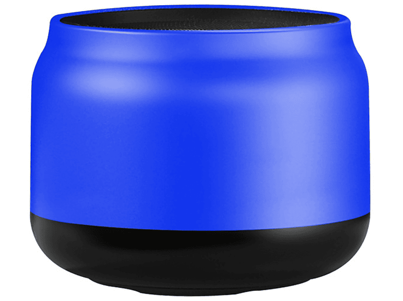 BYTELIKE Bluetooth-Mini-Metall-Lautsprecher, Subwoofer, Langlebigkeit, Kompakt und Tragbar Bluetooth-Lautsprecher, Blau