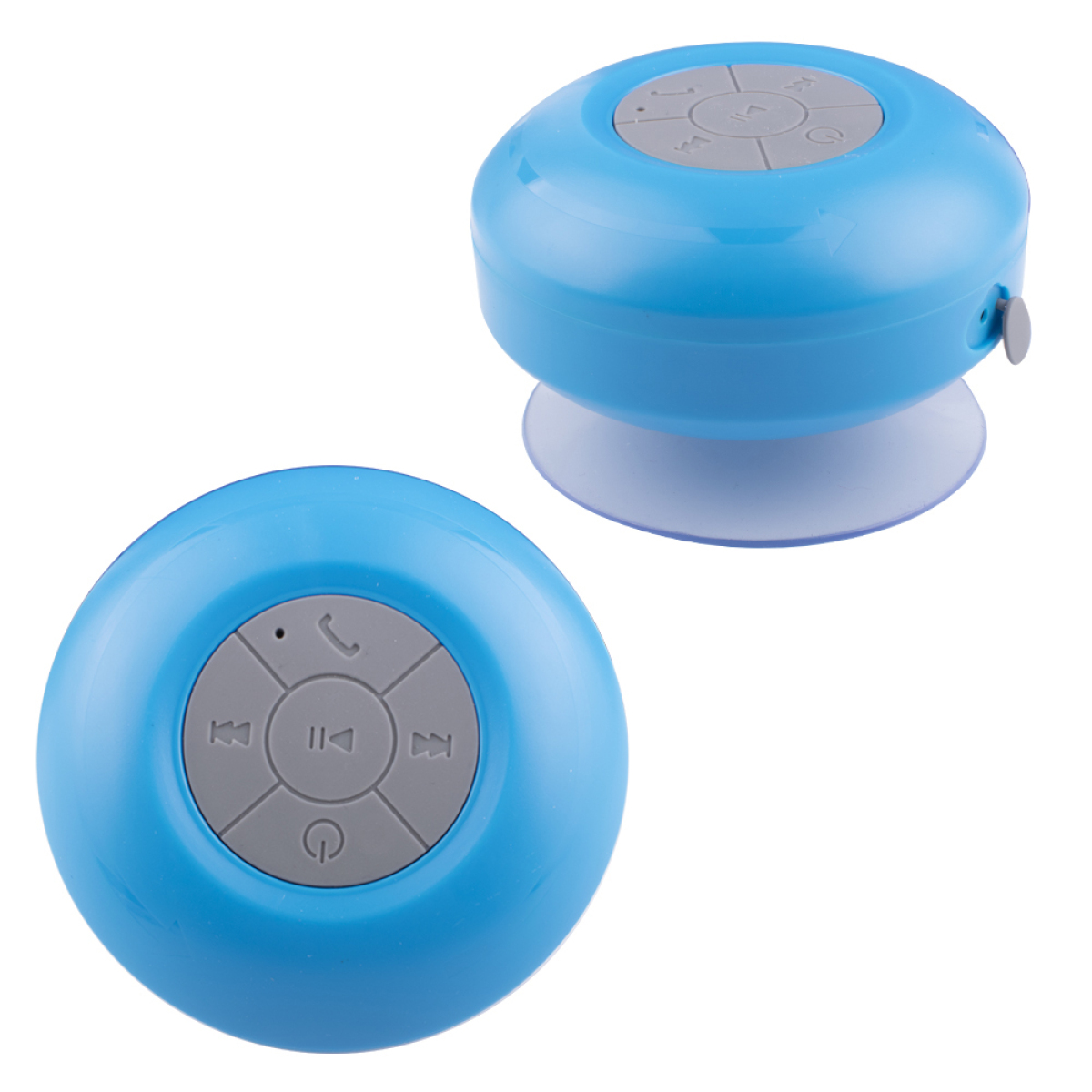 ELKUAIE Wasserdicht mit Saugnapf Lautsprecher, blue