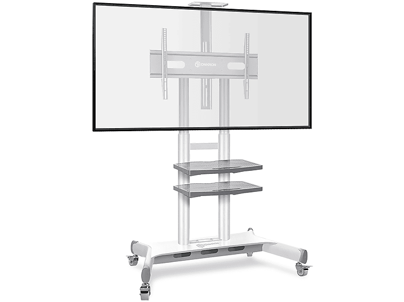 ONKRON Zoll Weiß weiß höhenverstell-rollbar, TV Ständer TV-Ständer 50-86 mm, VESA 200x300-800x500 ONKRON