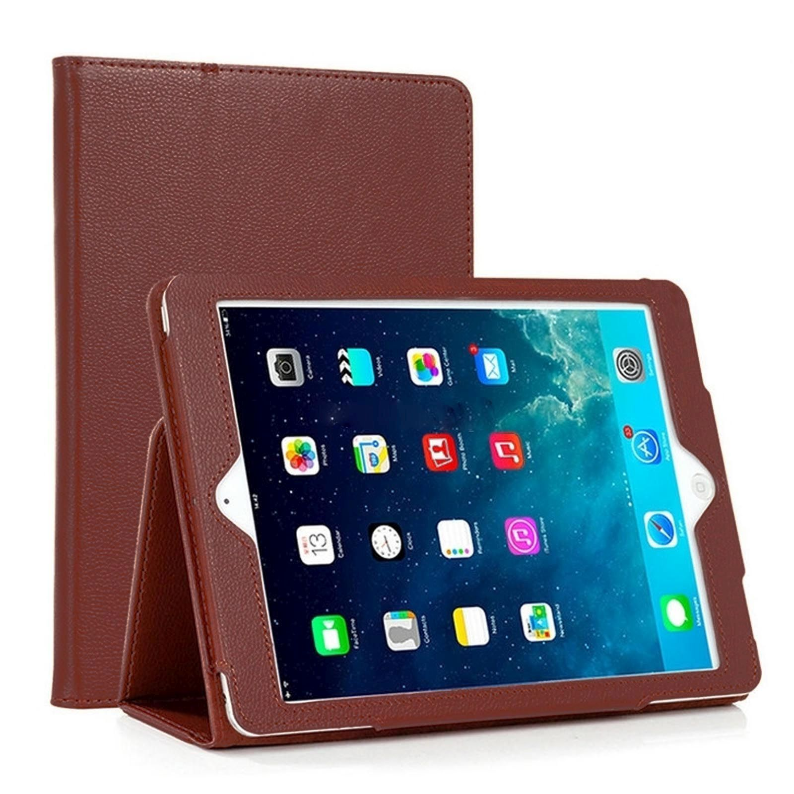LOBWERK Hülle Schutzhülle Bookcover 5 iPad 4 für Mini Braun Kunstleder, iPad Zoll Mini Apple 7.9