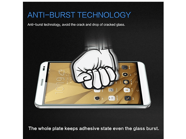 LOBWERK Glas Schutzglas(für Huawei MidiaPad X1 X2 7.0 Zoll)