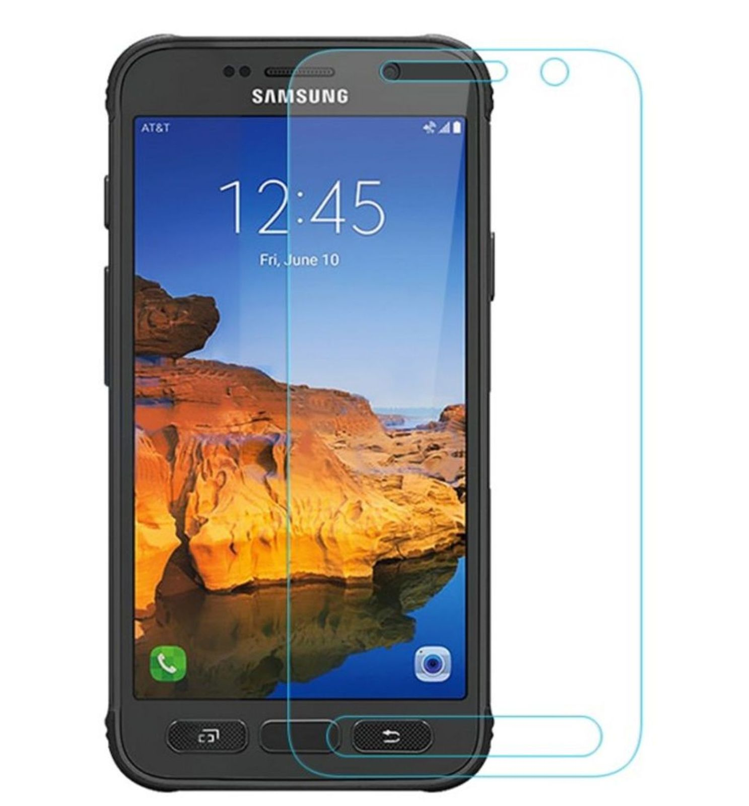 Samsung Glas Active 5.1) Schutzglas(für Galaxy LOBWERK S7