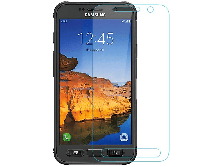 LOBWERK Glas Schutzglas(für Samsung Galaxy S7 Active 5.1)