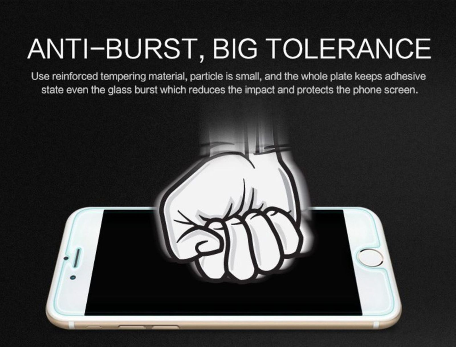 Eine Hand drückt auf den Bildschirm eines Smartphones mit zerbrochenem Displayschutz. Eine Warnung wird angezeigt.