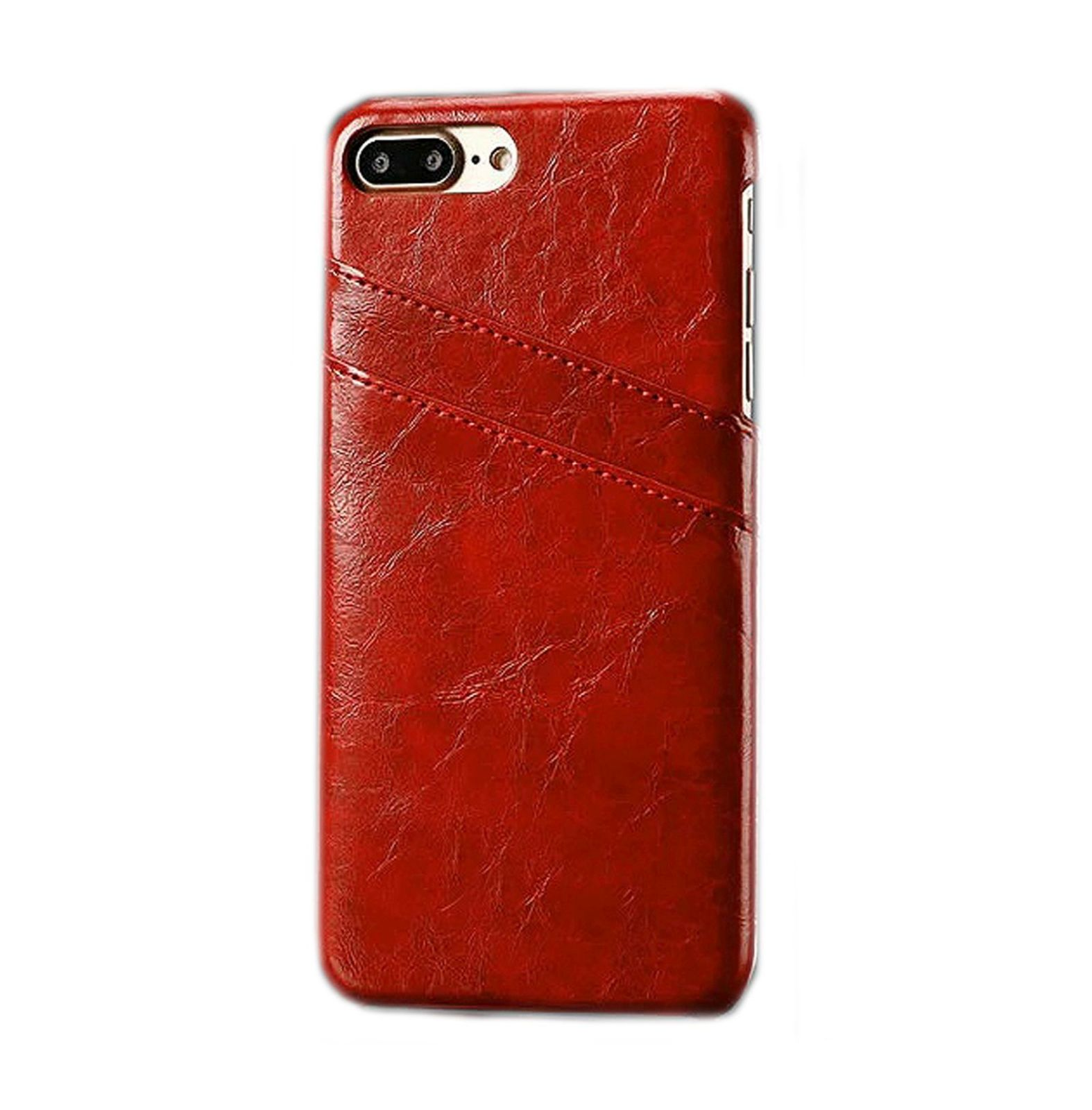 Apple, Backcover, Rot LOBWERK iPhone 8 Plus 5.5 Hülle, Zoll,