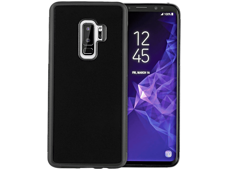 LOBWERK Hülle, Backcover, Samsung, Galaxy S9 Plus SM-G965 6.2 Zoll, Schwarz