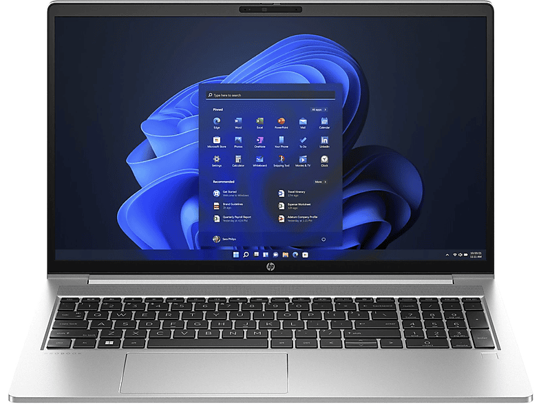 450 Intel® PROBOOK 2X16GB, NVIDIA Zoll mit TB 1 i7-1355U i7 Notebook GeForce Display, Prozessor, RTX HP RAM, 32 SSD, 15,6 GB Core™ G10 2050, silber