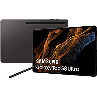 Tablet - SAMSUNG Galaxy Tab S8 Ultra, Gris, 128 GB, 14,6 " WQXGA+, 8 GB RAM, Qualcomm Snapdragon 8 Gen 1 (4 nm), Desconocido
