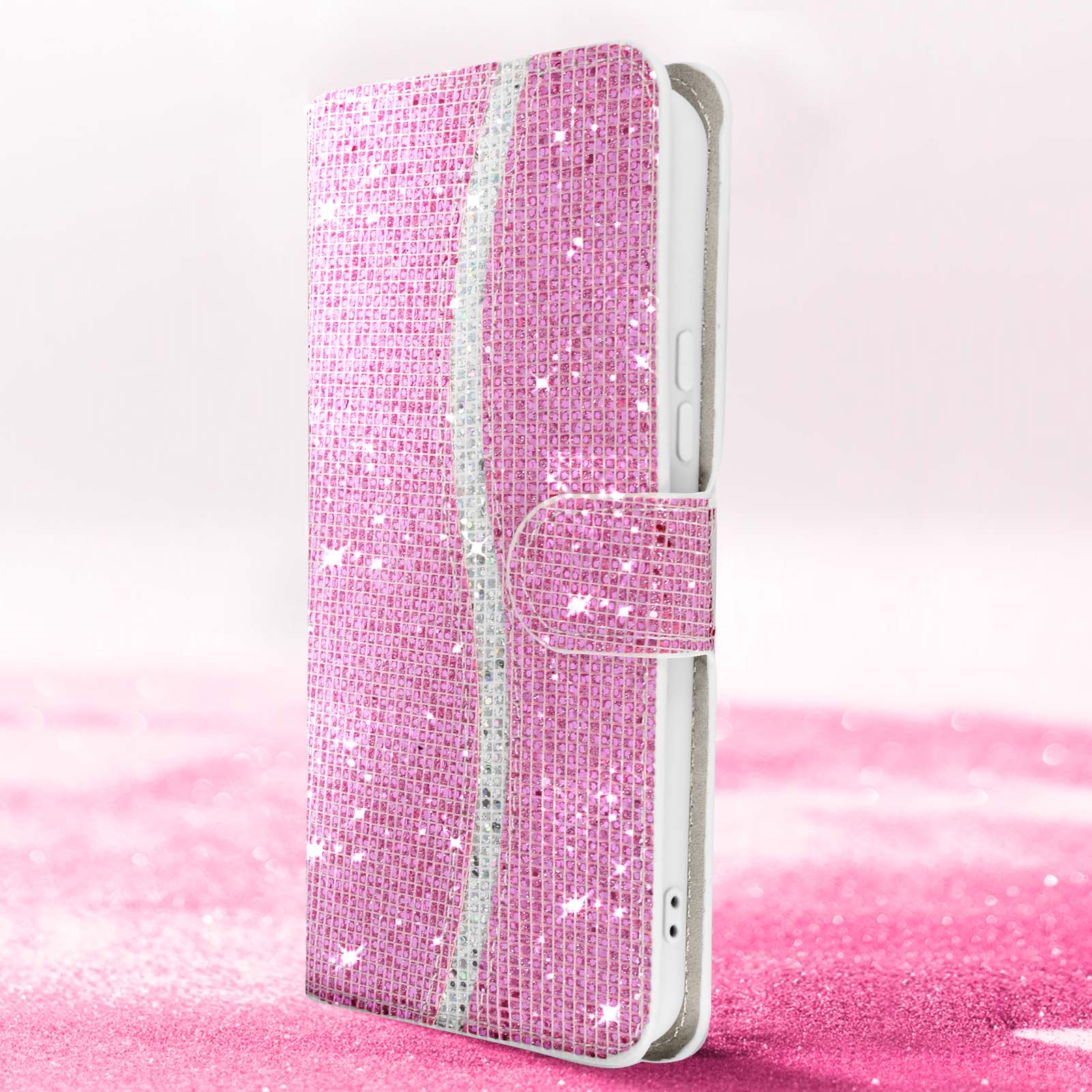 Disco 5G, Glam Galaxy Bookcover, AVIZAR Edition Rosa Samsung, Series, A54