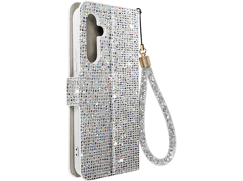 Glam A54 5G, Series, Galaxy Silber AVIZAR Disco Bookcover, Edition Samsung,