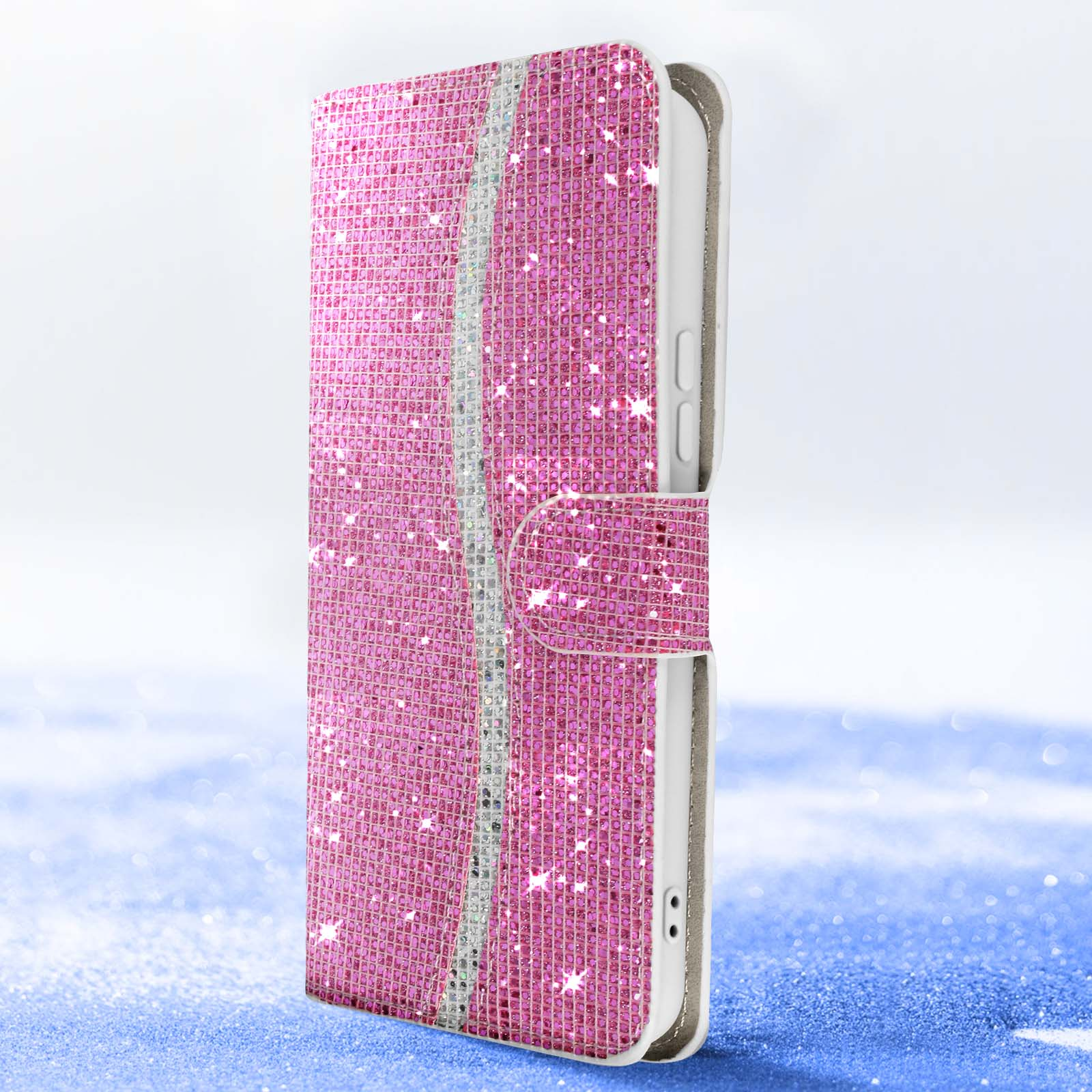 5G, Glam Bookcover, Galaxy A34 Samsung, Series, Disco AVIZAR Edition Rosa