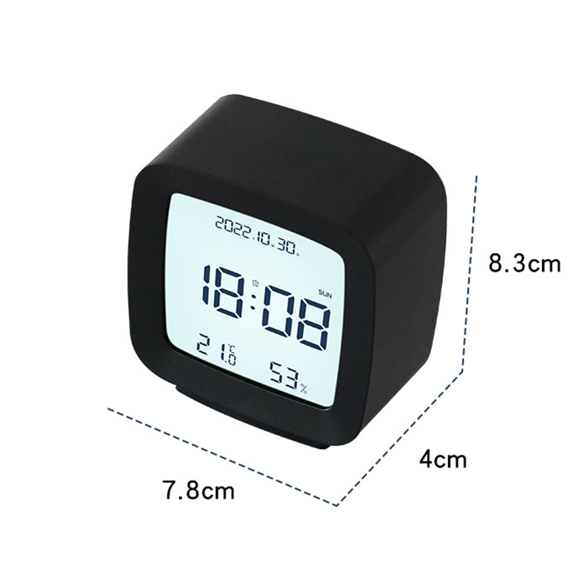BRIGHTAKE Kompakte Wecker mit Temperatur- und Uhr Luftfeuchtigkeitsmessung