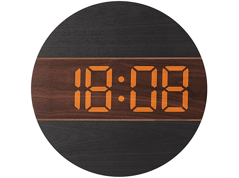 Uhr Kreative BRIGHTAKE Holzoptik Sensor Wanduhr Helligkeit PVC