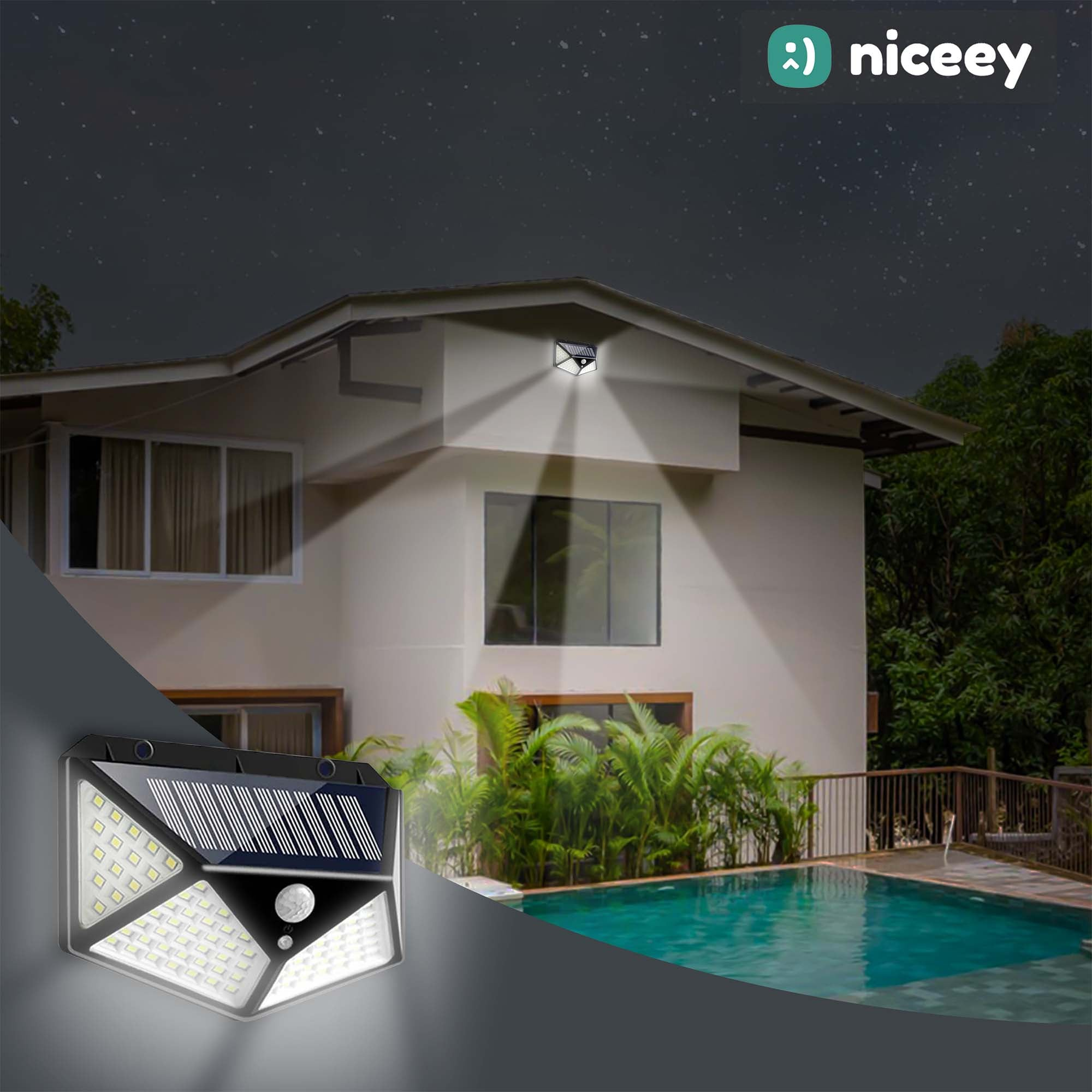 NICEEY LI648U Solar-Leuchte