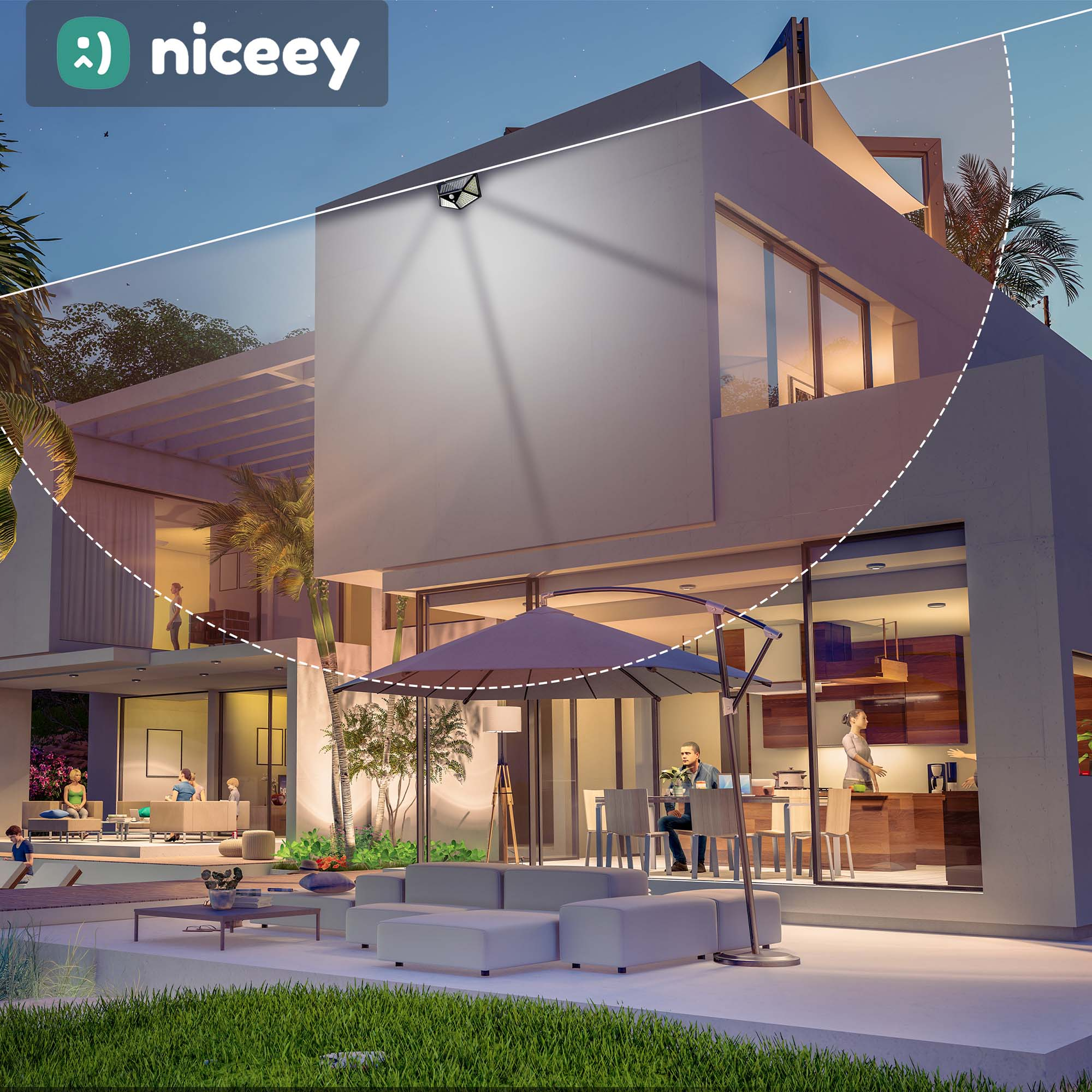 NICEEY LI648U Solar-Leuchte