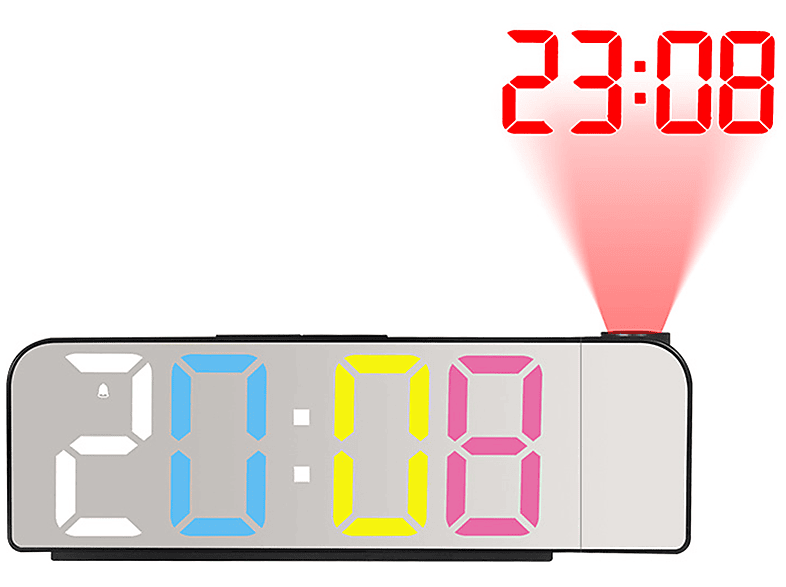 Projektionswecker mit Temperaturanzeige BRIGHTAKE und Uhr LED-Anzeige