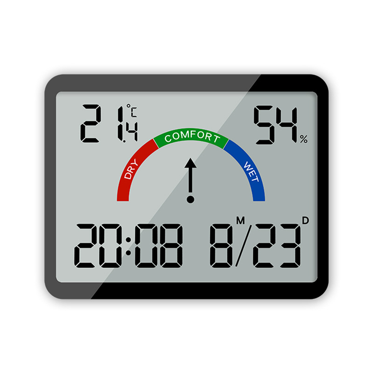 Multifunktionsanzeige Uhr Wandmontierbarer Schlanker mit BRIGHTAKE Digitalwecker