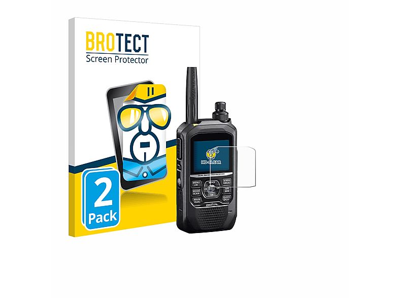 BROTECT 2x klare Schutzfolie(für Icom ID-50E)