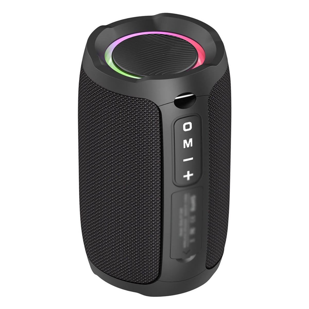 BYTELIKE Kabelloser Bluetooth-Lautsprecher, Bass-Doppelmembran, Wasserdicht, Bluetooth-Lautsprecher, Schwarz, Wasserfest Blendende Farblichteffekte
