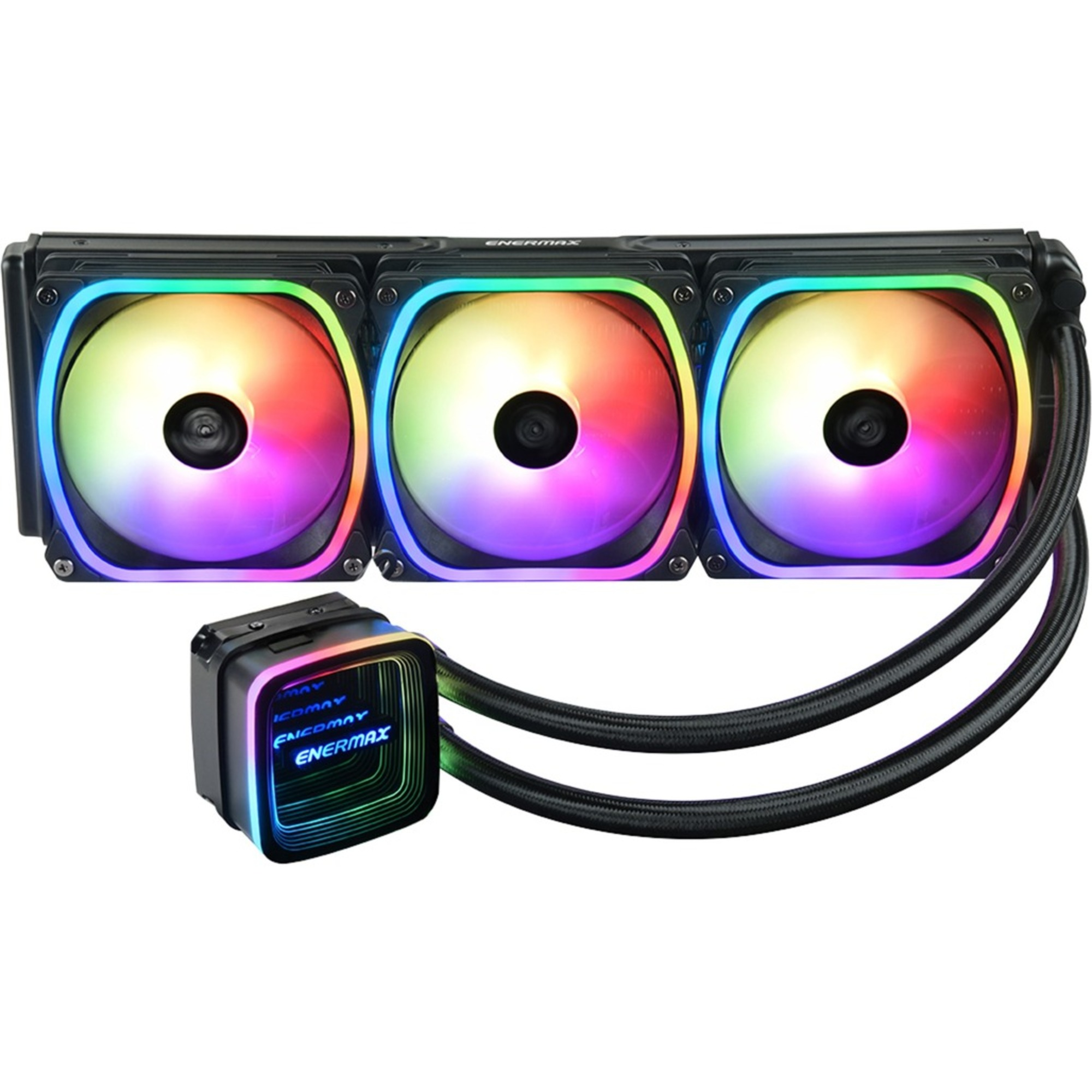 ADV ELC-AQFA360-SQA Schwarz 360 ARGB CPU AQUAFUSION Wasserkühlung, ENERMAX