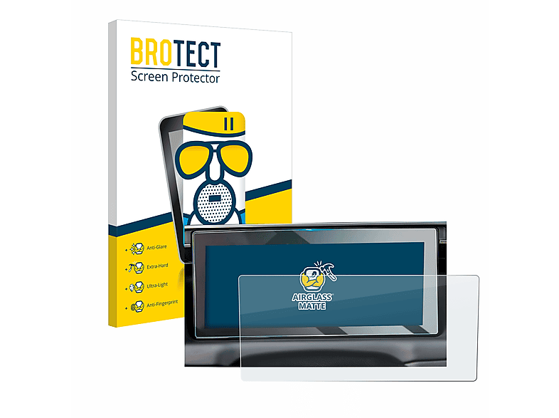 BROTECT Airglass matte Schutzfolie(für Hyundai Tucson NX4 2021 Cockpit) | Navi-Taschen & -Schutzfolien