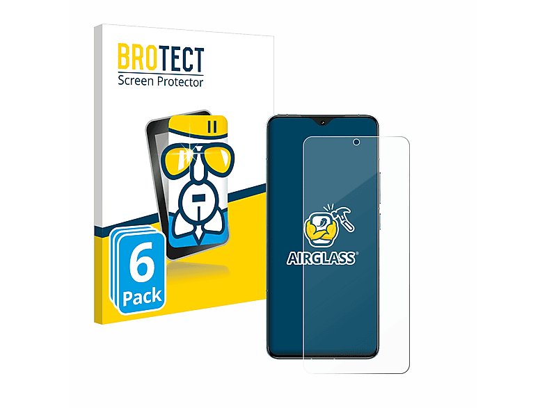 Pro) BROTECT Airglass K70 6x Redmi Xiaomi klare Schutzfolie(für